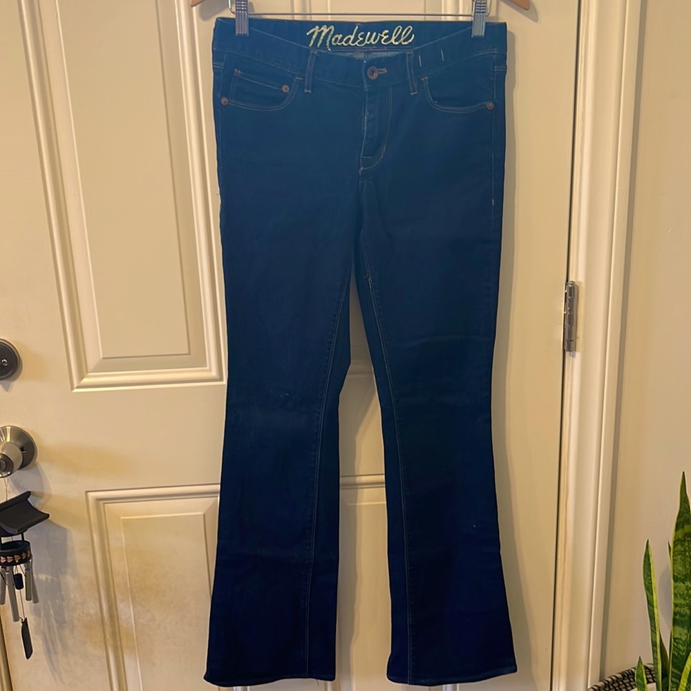 Madewell straight slightly flare pants.